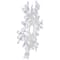 16" LED Lighted Pure White & Blue Snowflake Christmas Window Silhouette Décor